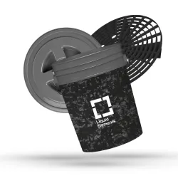 LE Forged Carbon (Washing Bucket Set with Lid & Sieve)