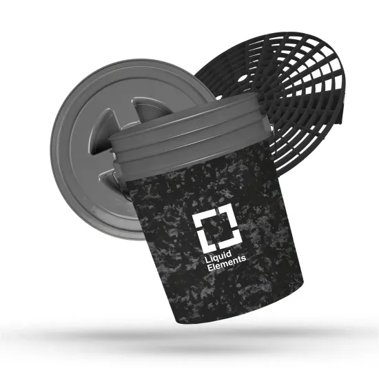 LE Forged Carbon (Σετ Κουβά Πλυσίματος με Καπάκι & Σίτα)
