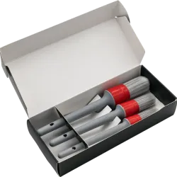 Liquid Elements Grey Soft Set (Σετ Πινέλων Μαλακή Τρίχα 3τμχ)