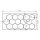 Ceiling Light Hexagon DC1028 6500k (Φωτιστικό Οροφής)