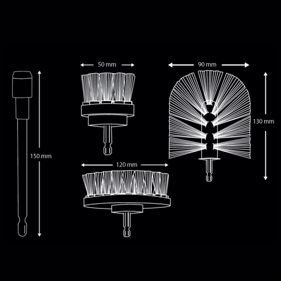 K2 BRILL SET PRO – Σετ Βουρτσών 4τεμ