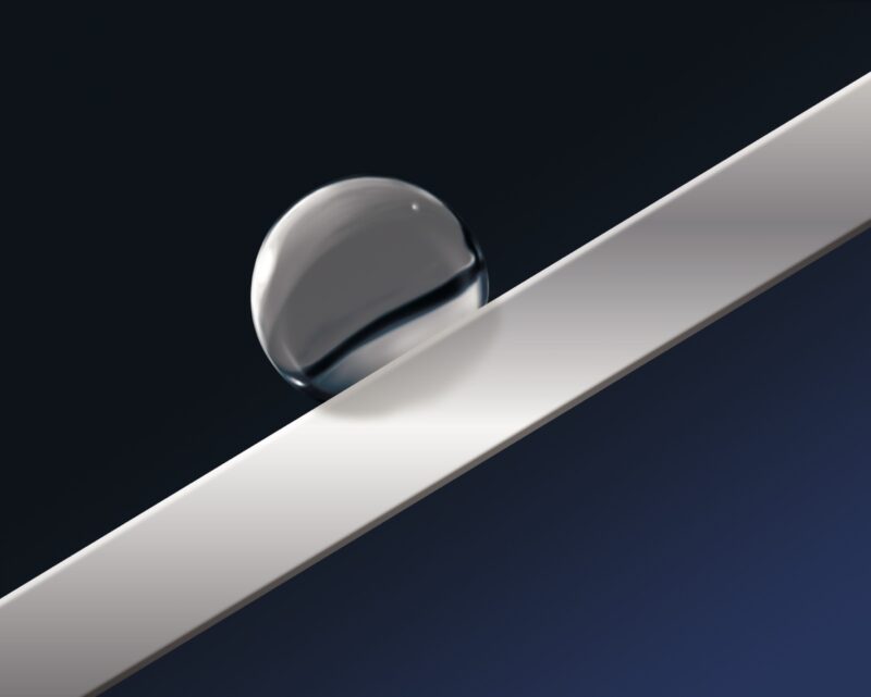 Static water repellency